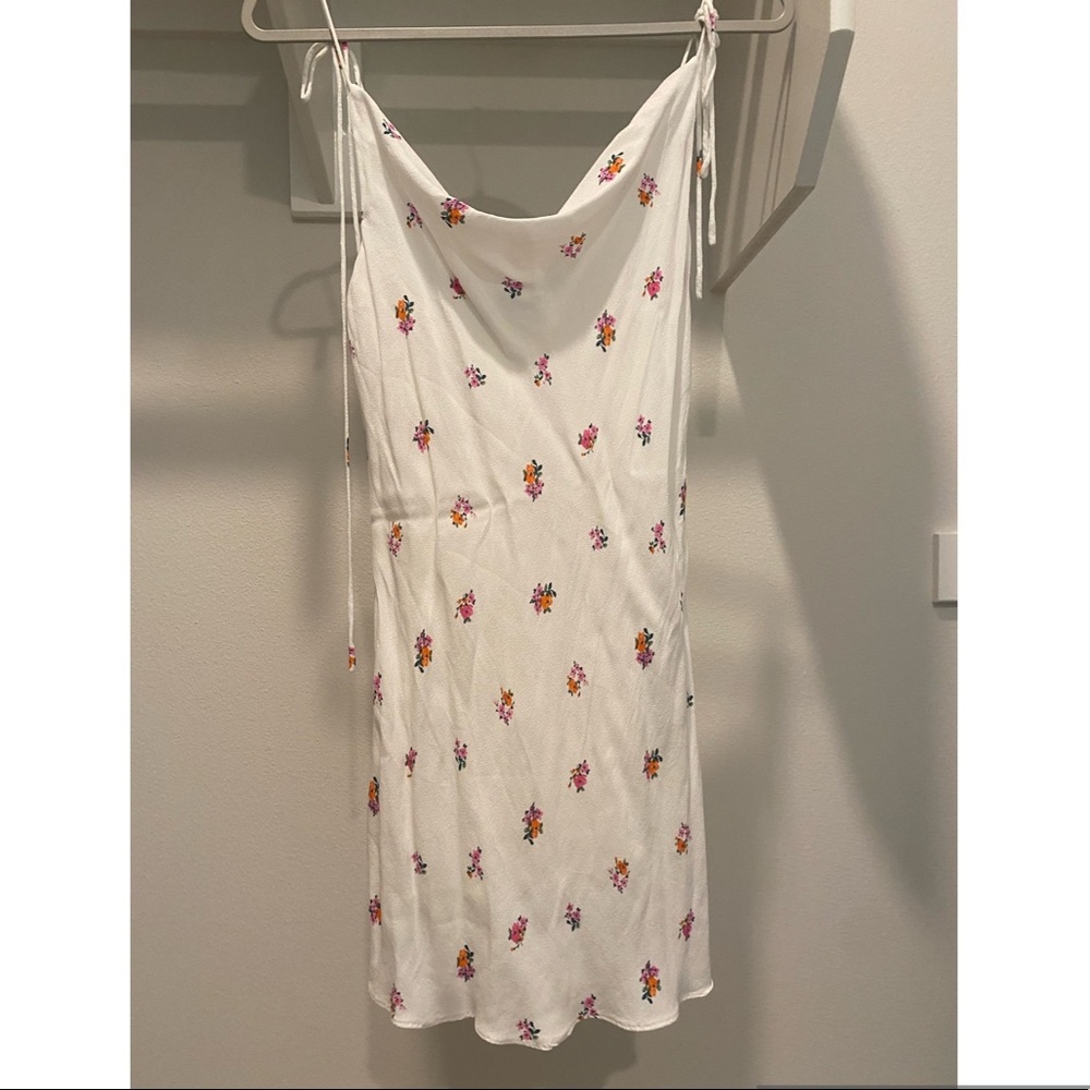Rebelflow White Floral Mini Dress Size M